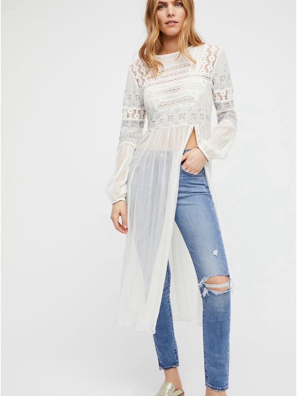 Free People Sweet Sunny Days Tunic🤍